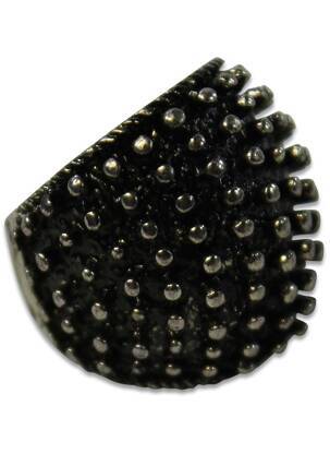Bague noir AB STUDIO femme