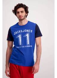T-shirt bleu JACK & JONES homme