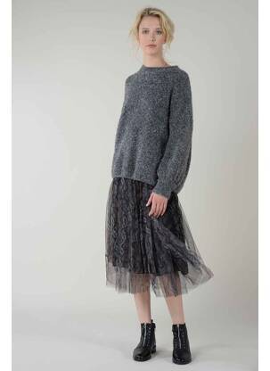 Jupe mi-longue noir MOLLY BRACKEN femme