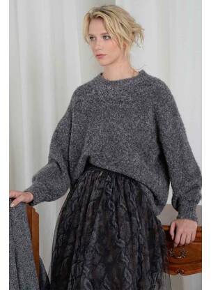 Jupe mi-longue noir MOLLY BRACKEN femme