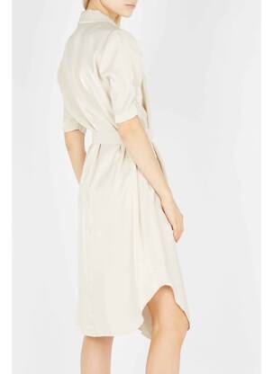 Robe mi-longue beige MOLLY BRACKEN femme