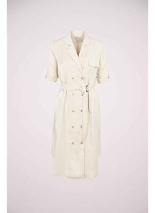 Robe mi-longue beige MOLLY BRACKEN femme