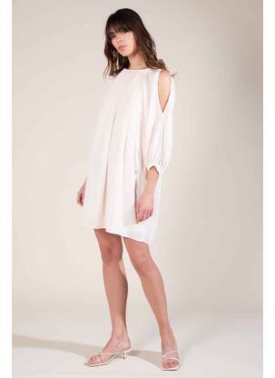 Robe mi-longue beige MOLLY BRACKEN femme