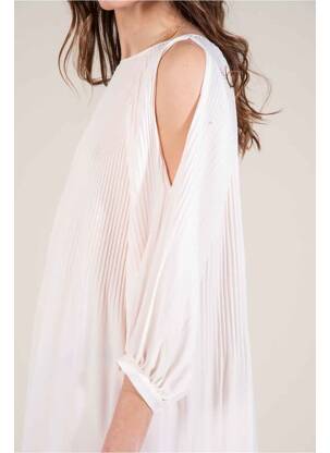 Robe mi-longue beige MOLLY BRACKEN femme