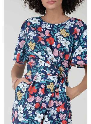 Combishort bleu MOLLY BRACKEN femme
