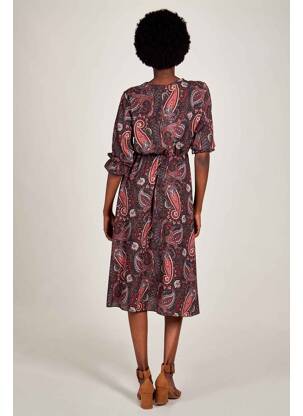 Robe mi-longue noir HAILYS femme
