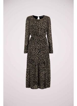 Robe mi-longue marron HAILYS femme