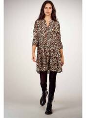 Robe mi-longue marron HAILYS pour femme seconde vue