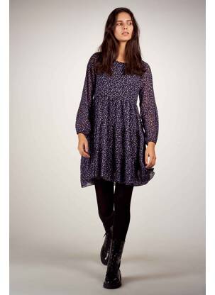 Robe mi-longue violet HAILYS femme