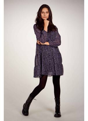 Robe mi-longue violet HAILYS femme