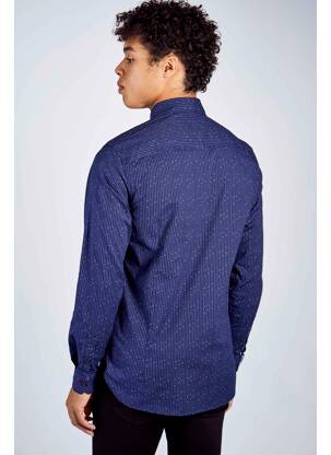 Chemise manches longues bleu GUESS homme
