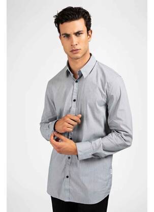 Chemise manches longues gris GUESS homme