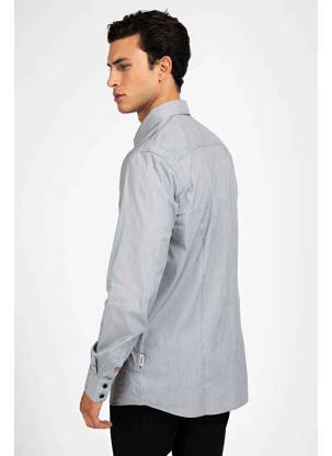 Chemise manches longues gris GUESS homme
