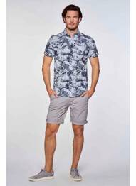 Chemise manches courtes bleu PETROL INDUSTRIES homme