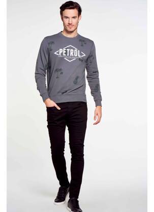 Sweat-shirt gris PETROL INDUSTRIES homme