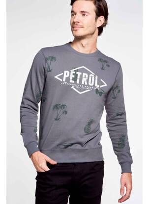 Sweat-shirt gris PETROL INDUSTRIES homme