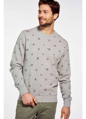 Sweat-shirt gris PETROL INDUSTRIES homme