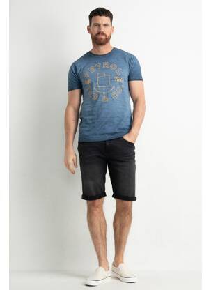 T-shirt bleu PETROL INDUSTRIES homme