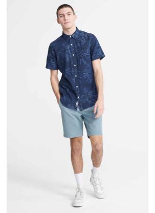 Chemise manches courtes bleu SUPERDRY homme