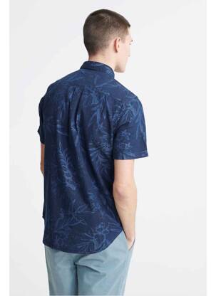 Chemise manches courtes bleu SUPERDRY homme