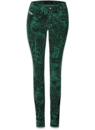 Pantalon slim vert DIESEL femme