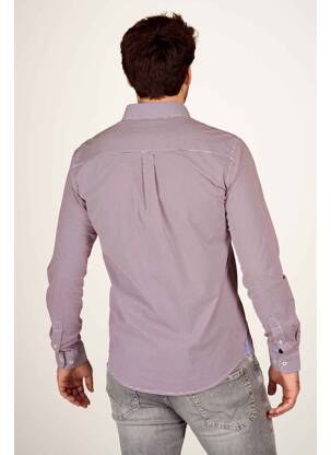 Chemise manches longues rouge HAZE&FINN homme