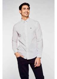 Chemise manches longues bleu HAZE&FINN homme