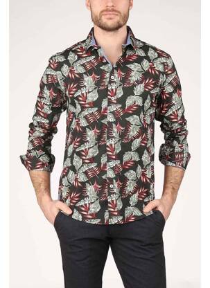 Chemise manches longues vert HAZE&FINN homme