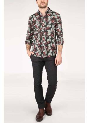 Chemise manches longues vert HAZE&FINN homme