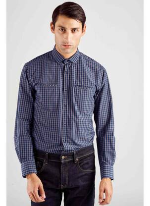 Chemise manches longues bleu LE FABULEUX MARCEL DE BRUXELLES homme