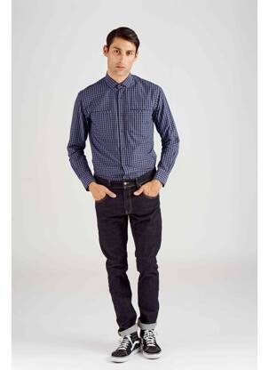 Chemise manches longues bleu LE FABULEUX MARCEL DE BRUXELLES homme
