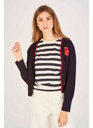 Gilet manches longues bleu LE FABULEUX MARCEL DE BRUXELLES femme