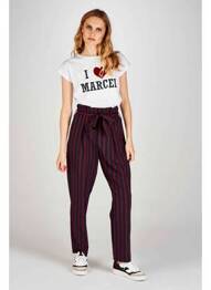 Pantalon droit bleu LE FABULEUX MARCEL DE BRUXELLES femme