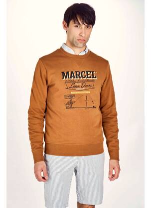Sweat-shirt marron LE FABULEUX MARCEL DE BRUXELLES homme