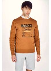 Sweat-shirt marron LE FABULEUX MARCEL DE BRUXELLES pour homme seconde vue