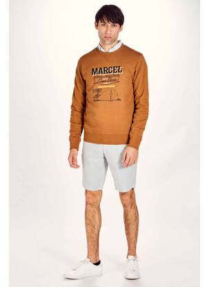 Sweat-shirt marron LE FABULEUX MARCEL DE BRUXELLES homme