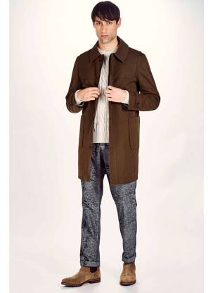 Pantalon droit bleu LE FABULEUX MARCEL DE BRUXELLES homme