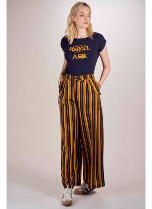 Pantalon droit bleu LE FABULEUX MARCEL DE BRUXELLES femme