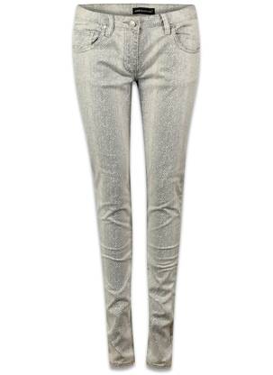 Jeans coupe slim gris ASTRID BLACK LABEL femme