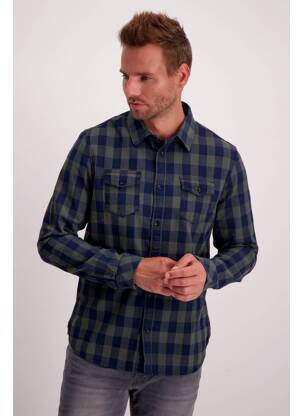 Chemise manches longues vert PETROL INDUSTRIES homme