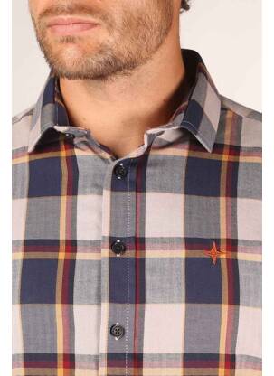 Chemise manches longues gris HAZE&FINN homme