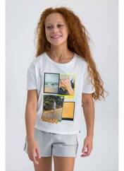 T-shirt blanc GARCIA pour fille seconde vue