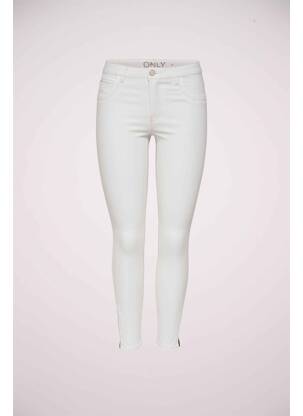 Pantalon 7/8 blanc ONLY femme