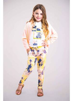 Gilet manches longues orange GARCIA fille