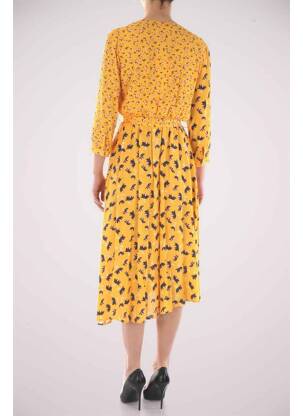 Robe mi-longue jaune KOCCA femme