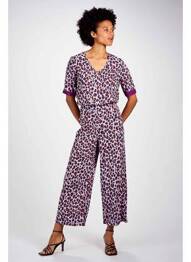 Pantalon large violet BELLITA femme