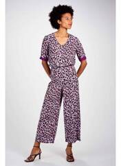 Pantalon large violet BELLITA pour femme seconde vue