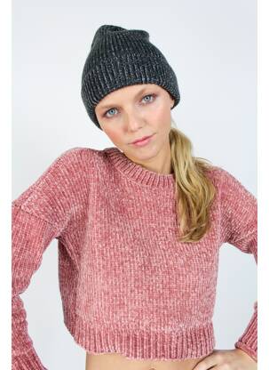 Bonnet gris PIECES femme