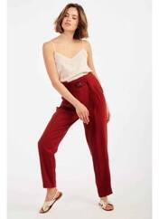 Pantalon chino rouge NAF NAF pour femme seconde vue