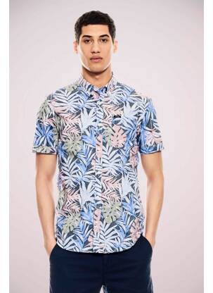 Chemise manches courtes bleu GARCIA homme